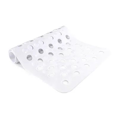 Kenney Microban With Drain Holes Bathtub Mat In White