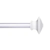 Kenney Mission Square 3/4 In Adjustable Curtain Rod In Silver