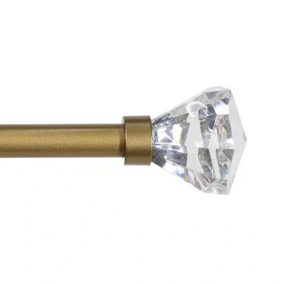 Kenney Nadia 5/8 In Adjustable Curtain Rod In Yellow