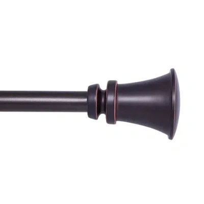 Kenney Nile Trumpet 3/4 In Adjustable Curtain Rod In Brown