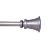 Kenney Nile Trumpet 3/4 In Adjustable Curtain Rod In Gray