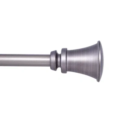 Kenney Nile Trumpet 3/4 In Adjustable Curtain Rod In Gray