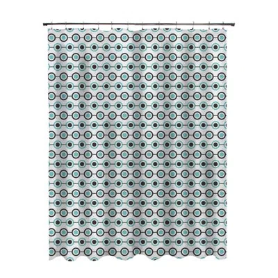 Kenney Peva Polka Dots Shower Curtain Liner In Blue;black;white