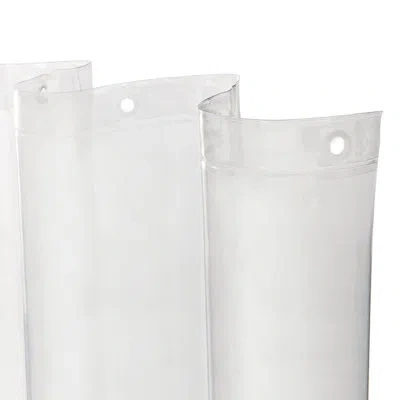 Kenney Peva Solid Color Shower Curtain Liner In Clear