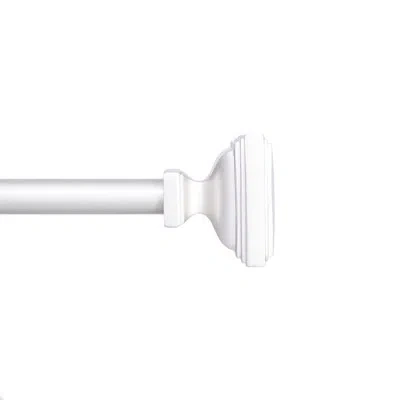Kenney Richmond Brushed Nickel Adjustable 0.63" Single Curtain Rod
