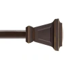 Kenney Seville Square 5/8 In Adjustable Curtain Rod In Brown