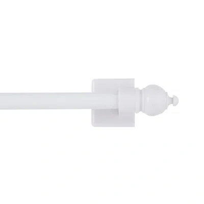 Kenney Sheridan 7/16" Adjustable Multi-use Magnetic Drapery Rod, 16-28" In White