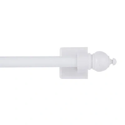 Kenney Sheridan 7/16 In Adjustable Curtain Rod In White