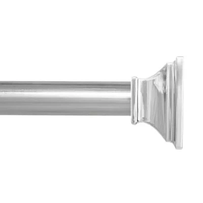 Kenney Shower Rods Rust Resistant Adjustable Shower Curtain Rod In Silver
