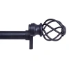 Kenney Tate 5/8 In Adjustable Curtain Rod In Black