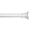 Kenney Twist & Fit 5/8 In Tension Curtain Rod In Silver