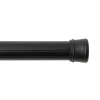 Kenney Twist & Fit No Tools 42-72 In Adjustable Spring Tension Closet/utility Curtain Rod In Black