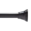Kenney Twist & Fit No Tools Gloria 42-72 In Adjustable Tension Shower Curtain Rod In Black