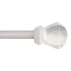 Kenney Walton Acrylic 5/8 In Adjustable Curtain Rod In Silver