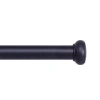 Kenney Weaver 1 In Adjustable Curtain Rod In Black