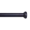Kenney Weaver Indoor/outdoor Rust-resistant 1 In Adjustable Curtain Rod In Black