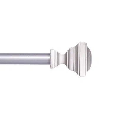 Kenney Xavier Fast Fit™ Easy Install Pewter Adjustable 0.5" Single Curtain Rod
