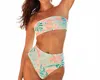 Kenny Flowers Bandeau Bikini Top In The Hawaii In Multi