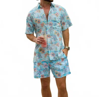 Kenny Flowers Bvis Short Sleeve Shirt In Light Blue
