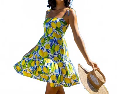 Kenny Flowers Positano Mini Resort Dress In White In Multi
