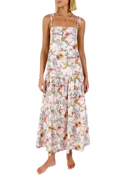 Kenny Flowers The Margaritaville Wastin' Away Again Resort Dress In Pink