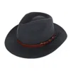 Kenny K Men's Australian Wool Fedora With Leather Hatband In Pink