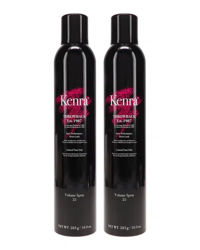 Kenra 10oz Volume Spray Hair Spray #25 2 Pack In Black