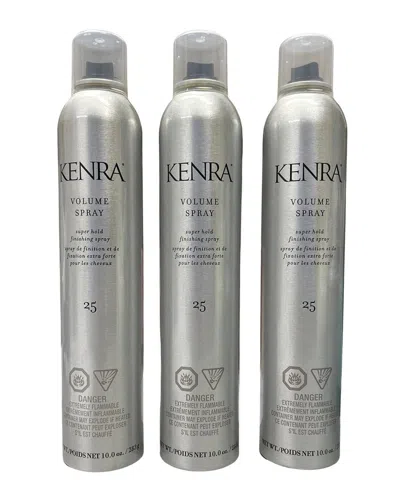 Kenra Unisex 10oz Pack Of 3 Volume Spray #25 In White