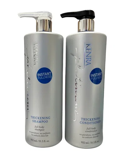 Kenra Unisex 2 X 31.5oz Platinum Thickening Shampoo Set In White