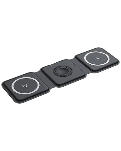 Kenro 3-in-1 Magnetic Wireless Charger Pad Stand In Black