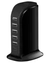 Kenro 6-in-1 Usb Charging Station In Black