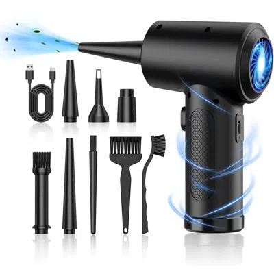 KENRO CORDLESS AIR DUSTER 51000RPM TURBO BLOWER WITH LED LIGHT - BLACK
