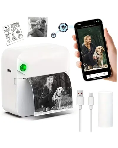 Kenro Mini Pocket Thermal Printer In White