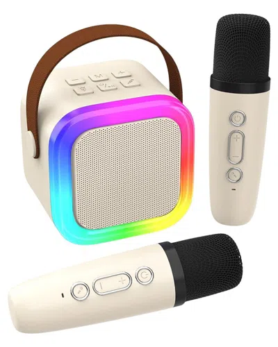 Kenro Portable Karaoke Machine In Beige