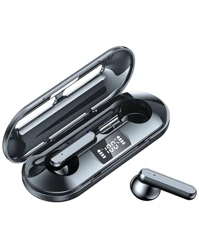 Kenro Tws Wireless Led Earbuds In Black