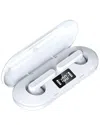 Kenro Tws Wireless Led Earbuds In White