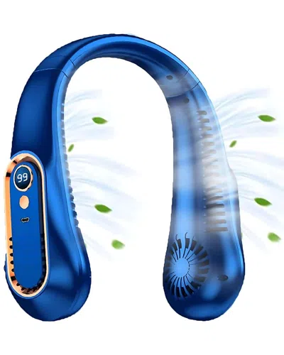 Kenro Wearable Neck Fan In Blue