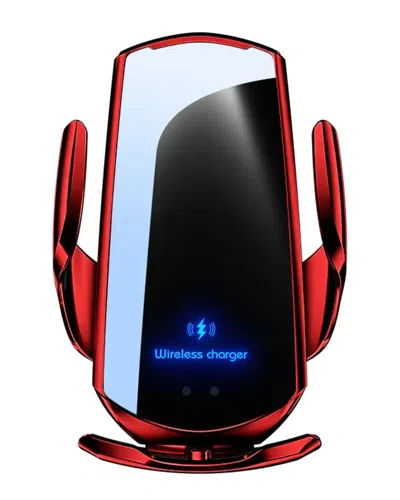 Kenro Wireless Magnetic Car Charger In Red