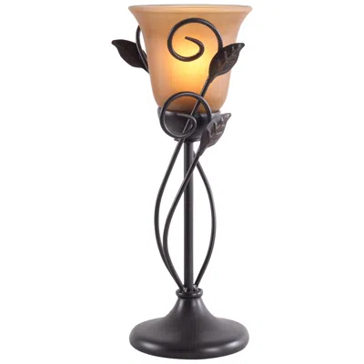 Kenroy Home Arbor 16 1/4" High Oil Rubbed Bronze Torchiere Table Lamp In Black
