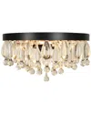 Kenroy Home Cascade 3-light Flush Mount In Multi