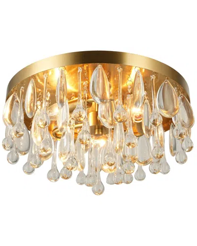 Kenroy Home Cascade 3-light Flush Mount In Multi