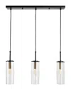 Kenroy Home Caulford 3-light Island Light In Black