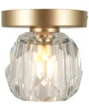 Kenroy Home Chateau 1-light Flush Mount In Gold