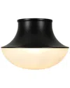 Kenroy Home Chelsea 1-light Flush Mount In Black
