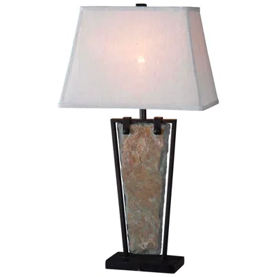 Kenroy Home Free Fall 30" High Natural Slate Table Lamp
