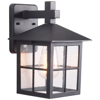 Kenroy Home Greene 11 3/4" High Black Finish Exterior Wall Sconce In Gray