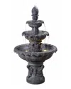 Kenroy Home Ibiza 3-tier Floor Fountain In Gray