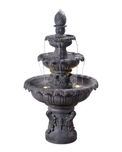 Kenroy Home Ibiza 3-tier Floor Fountain In Black