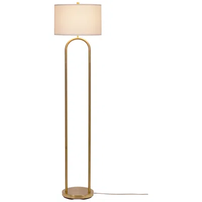 Kenroy Home Isla 64" High Brushed Gold Floor Lamp