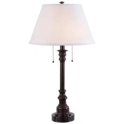 Kenroy Home Lucidity Lights Spyglass 30 1/2" High Transitional Bronze Table Lamp In Brown
